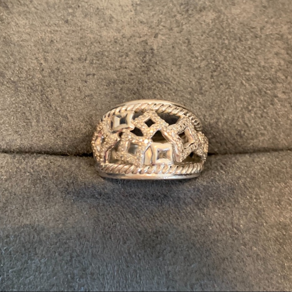 David Yurman Pave Diamond Ring Size 6.5